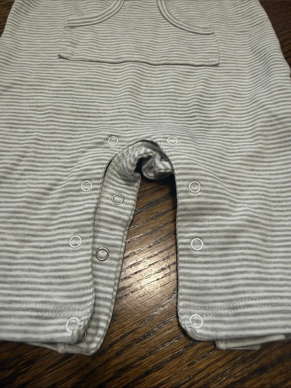 Kissy kissy gray stripe playsuit